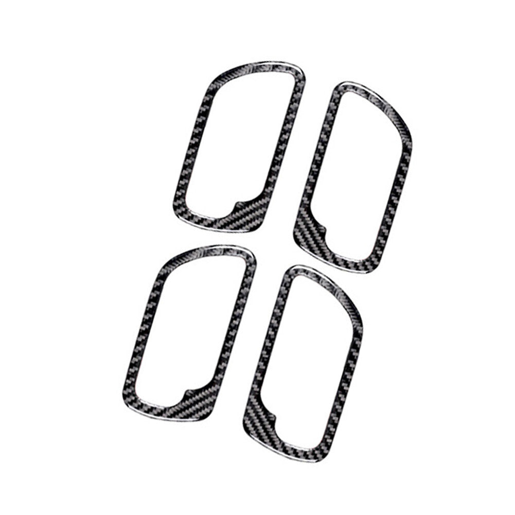 4Pcs Carbon Fiber Door's Handle Trim Cover for Honda Accord Sedan 2003-2007