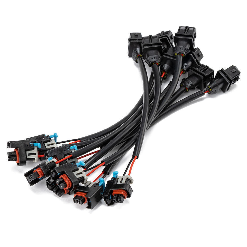 8X For Jetronic EV1 to for Mini Multec 2 Fuel Injector Wire Harness Adapter