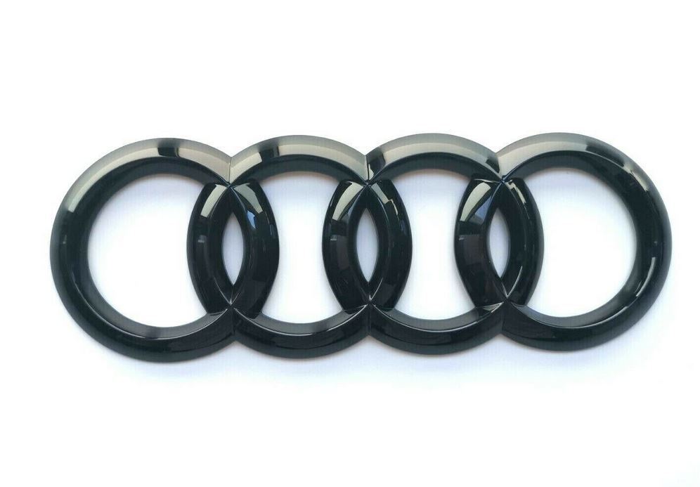 Suitable for Audi A3 SS RS3 hatchback cap, rear badge ring, boot badge logo, gloss black