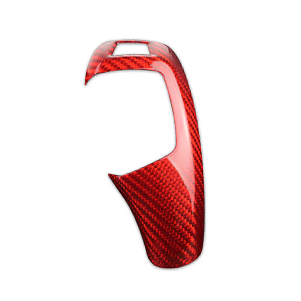 Gear Shift Knob Panel Red Carbon Fiber Style Cover for BMW F20 F30 F22 F32 X3 X4