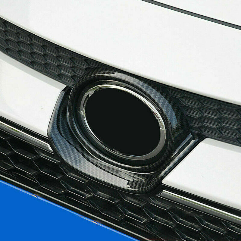 for Toyota for Corolla 20-2024 Carbon Fiber Front Grille Emblem Frame Cover Trim 1P