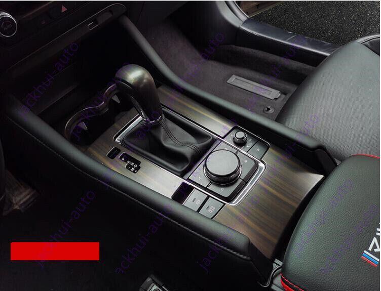 Wood grain ABS Gear Lever Shift Knob Cover Fit for Mazda 3 Axela 2019-2021