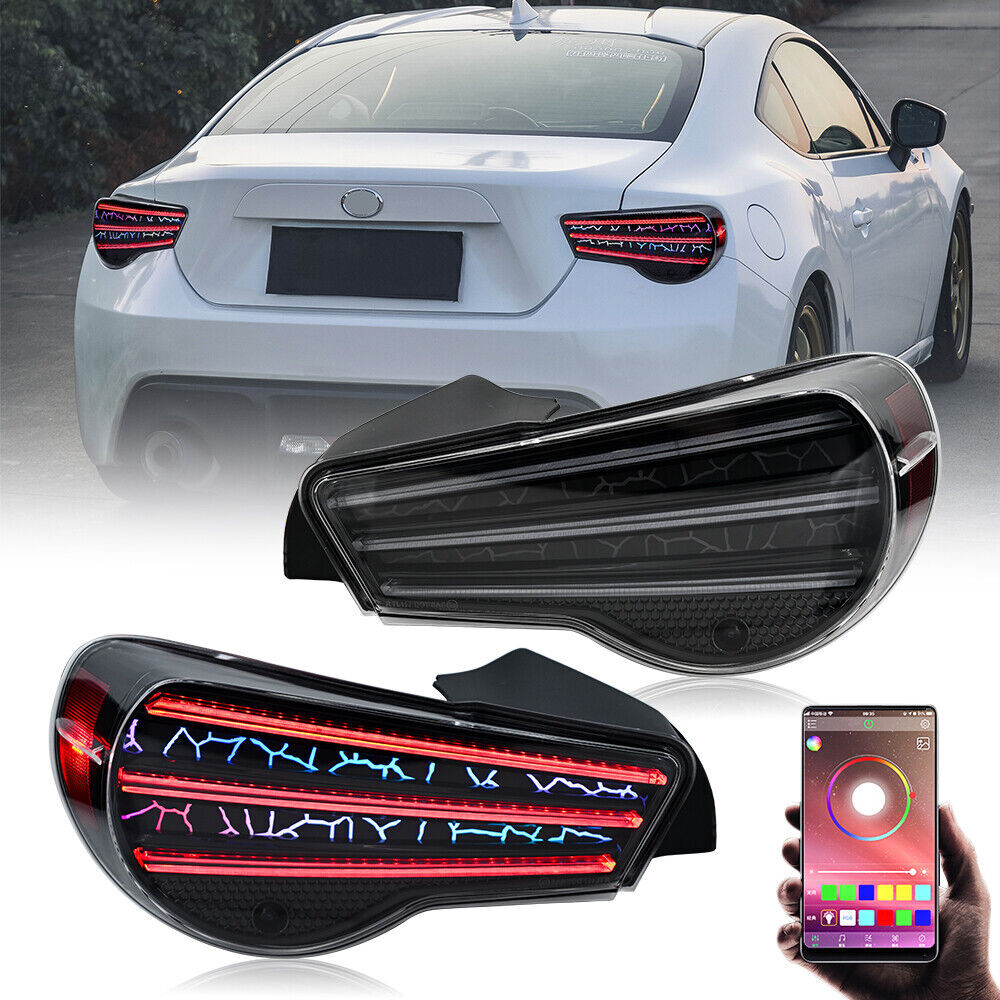 RGB color LED taillights suitable for Toyota 86/ for Subaru BRZ/ for Scion FR-S 2012-2020 rear lights.