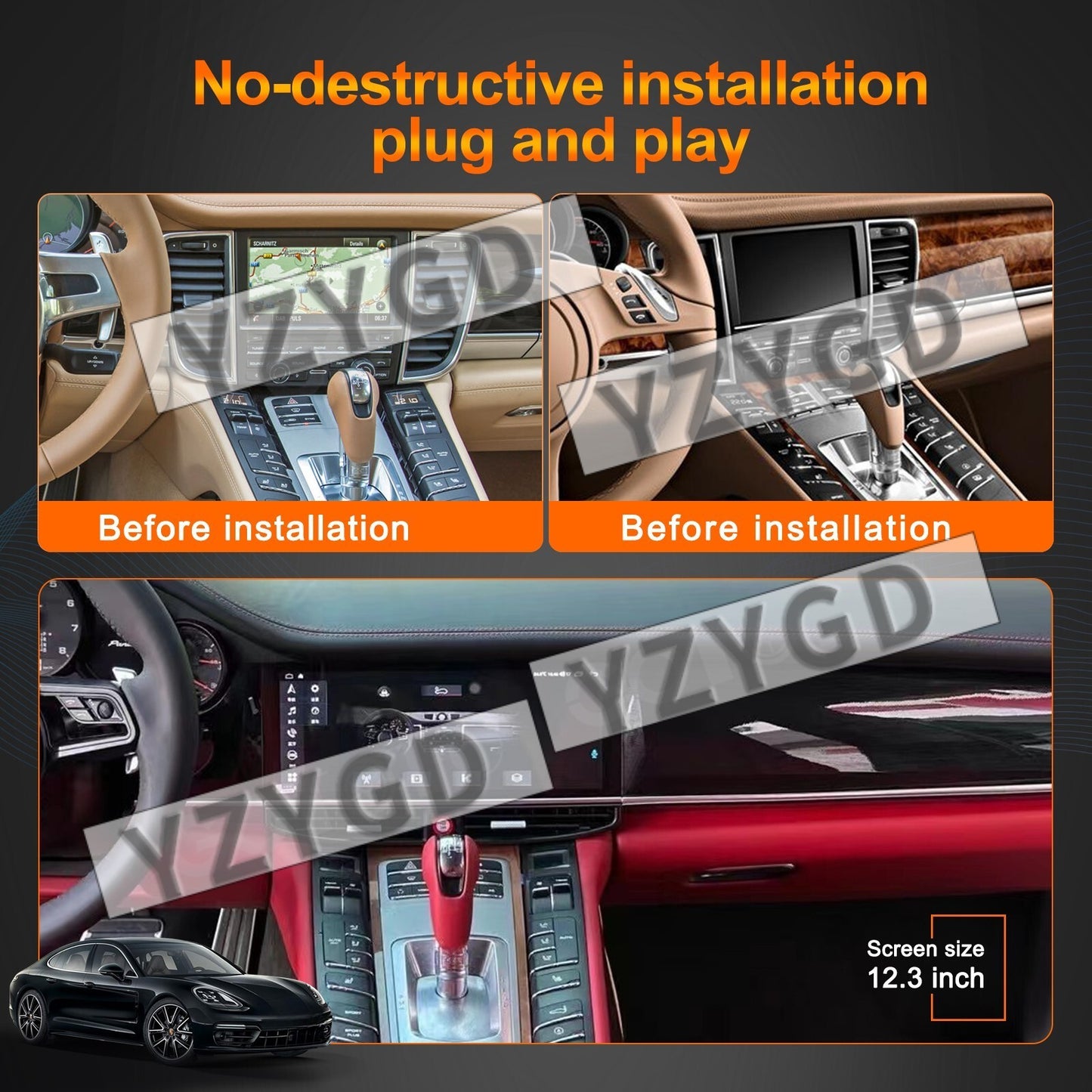 12.3 Car Radio for Porsche for Panamera 2010-2016 Stereo CarPlay Multimedia Player