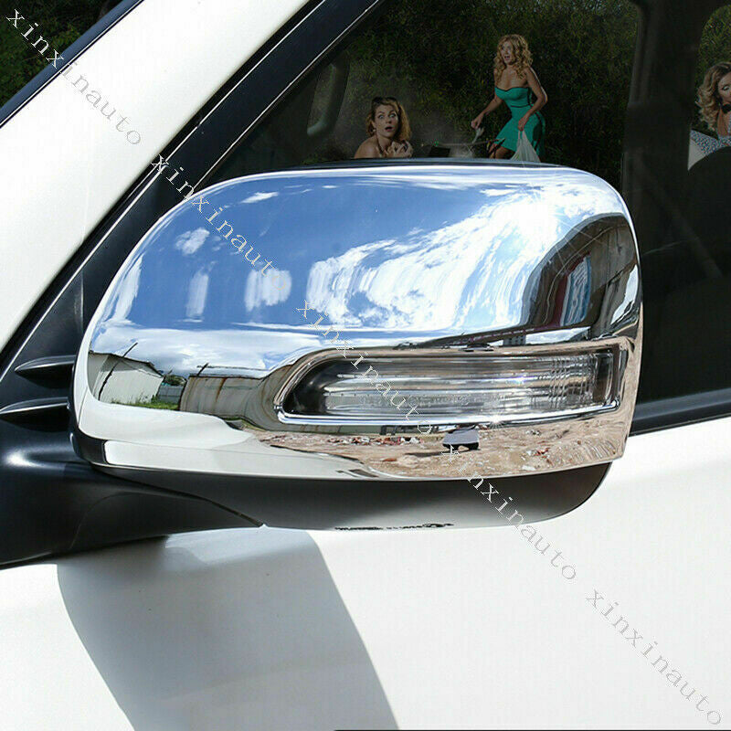 for Toyota for Land Cruiser LC200 2016-2021 Side Door Rearview Mirror Cover Trim Cap