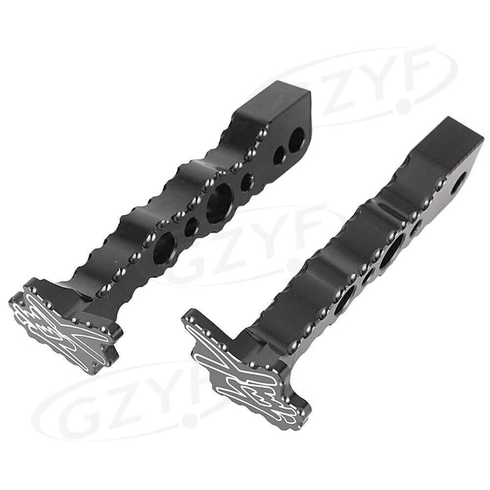 2x Rear Foot Pegs Footrests Restset Black Fit for Suzuki Hayabusa GSX1300R 2008-2017