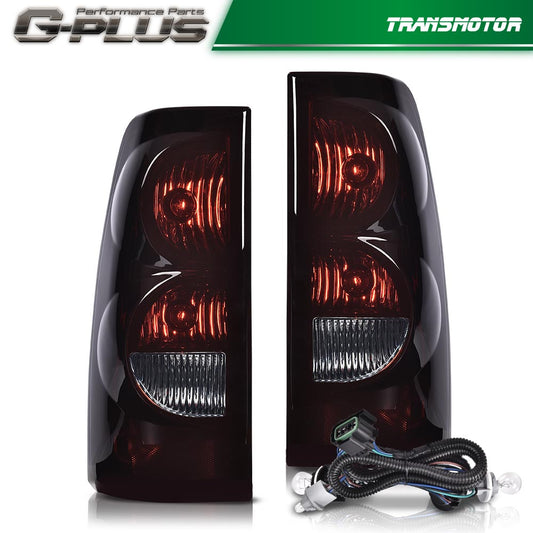 03-06 Replacement taillights for Chevrolet Silverado, including bulbs and wiring harness.