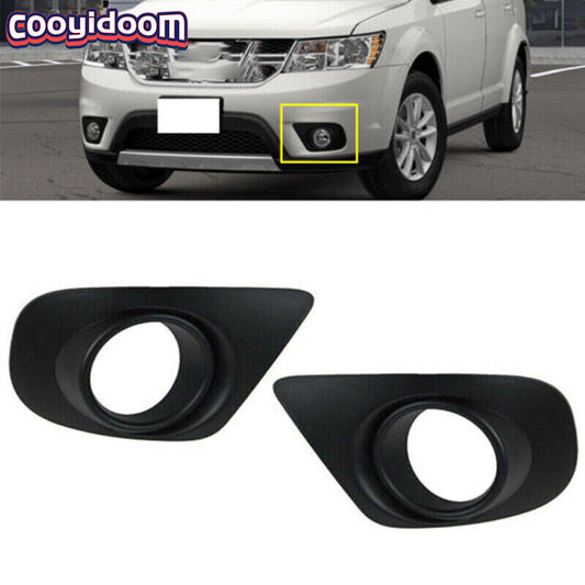 For 2011 2012 2013-2018 for Dodge Journey Pair Front LeftRight Side Fog Light Cover