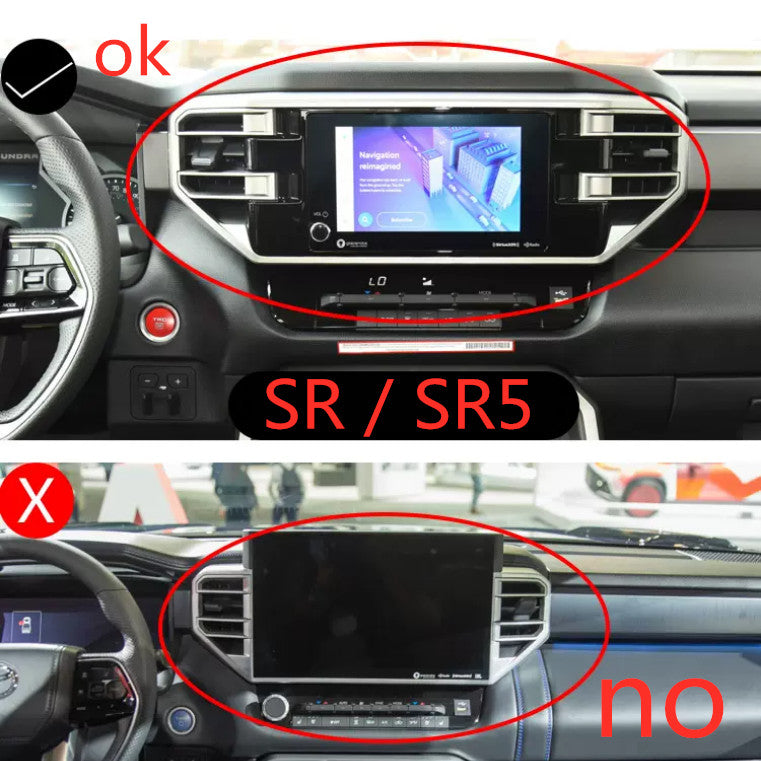 Suitable for 2022 and 2023 for Toyota Tendera: Dashboard Center Air Vent Trim Carbon Fiber Kit