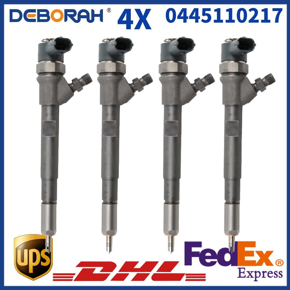 4X New Diesel Fuel Injector 0445110217 for Jeep Liberty CRD 2.8L Diesel 2005-2006