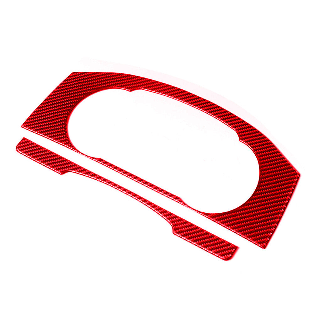 Red Carbon Fibre Dashboard Console Area Trim for VW for Golf MK7 2014-2019