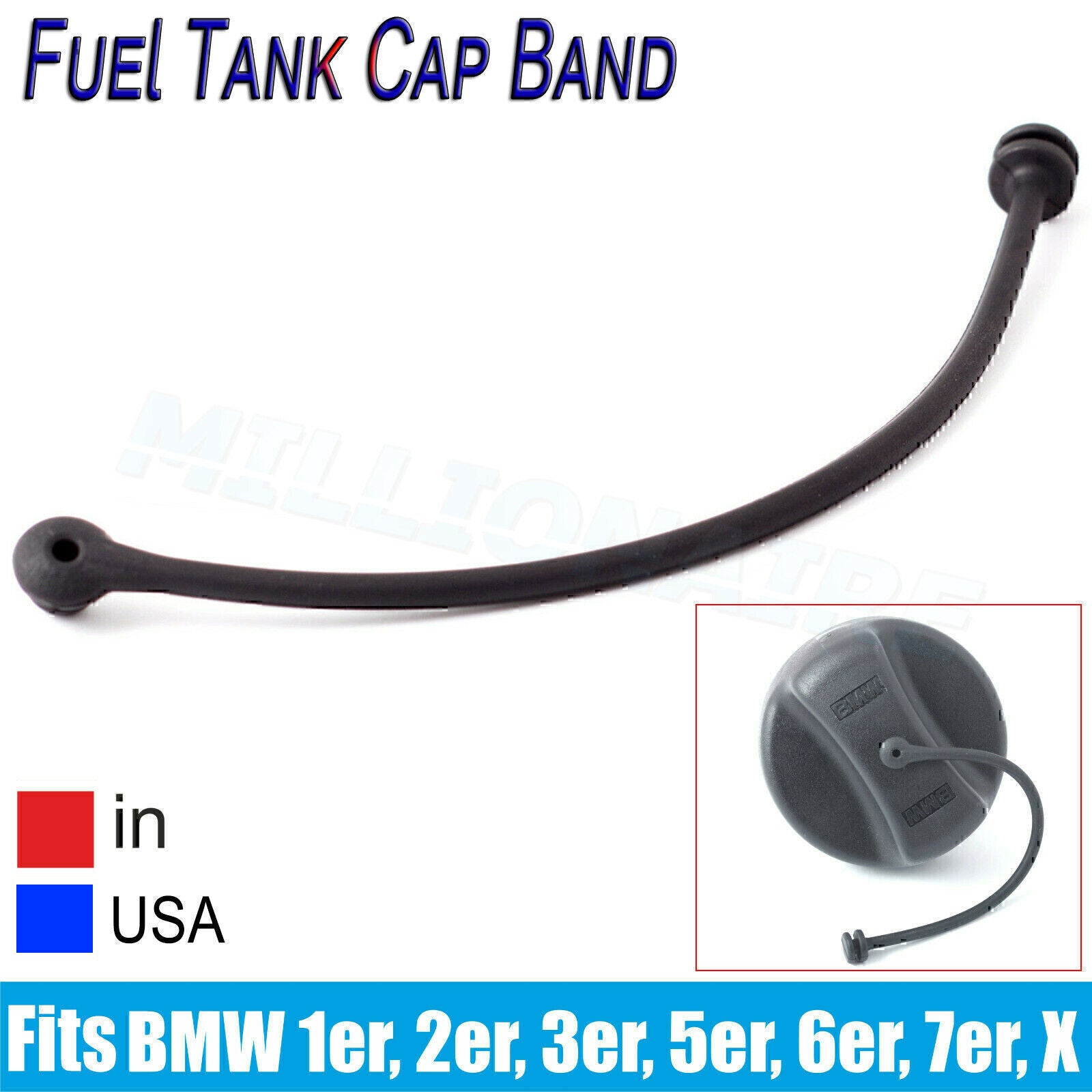 Fuel Tank Cap Petrol Diesel Cover Band Cord for BMW 1 3 5 6 7 Series E82 E87 E9