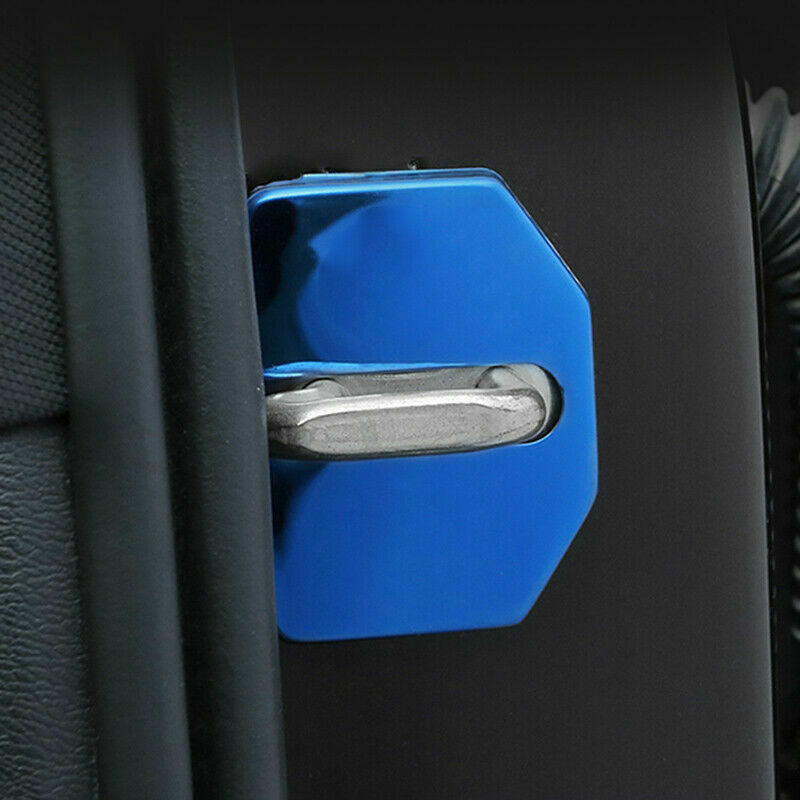 for Volvo XC60 2018-2023 Blue Titanium Car Door Lock Protection Cover Trim 4P
