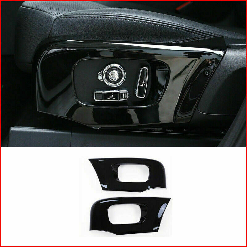 Black Car for Seat Adjust Handle Button Cover Trim for Range Rover Velar 2017-2019