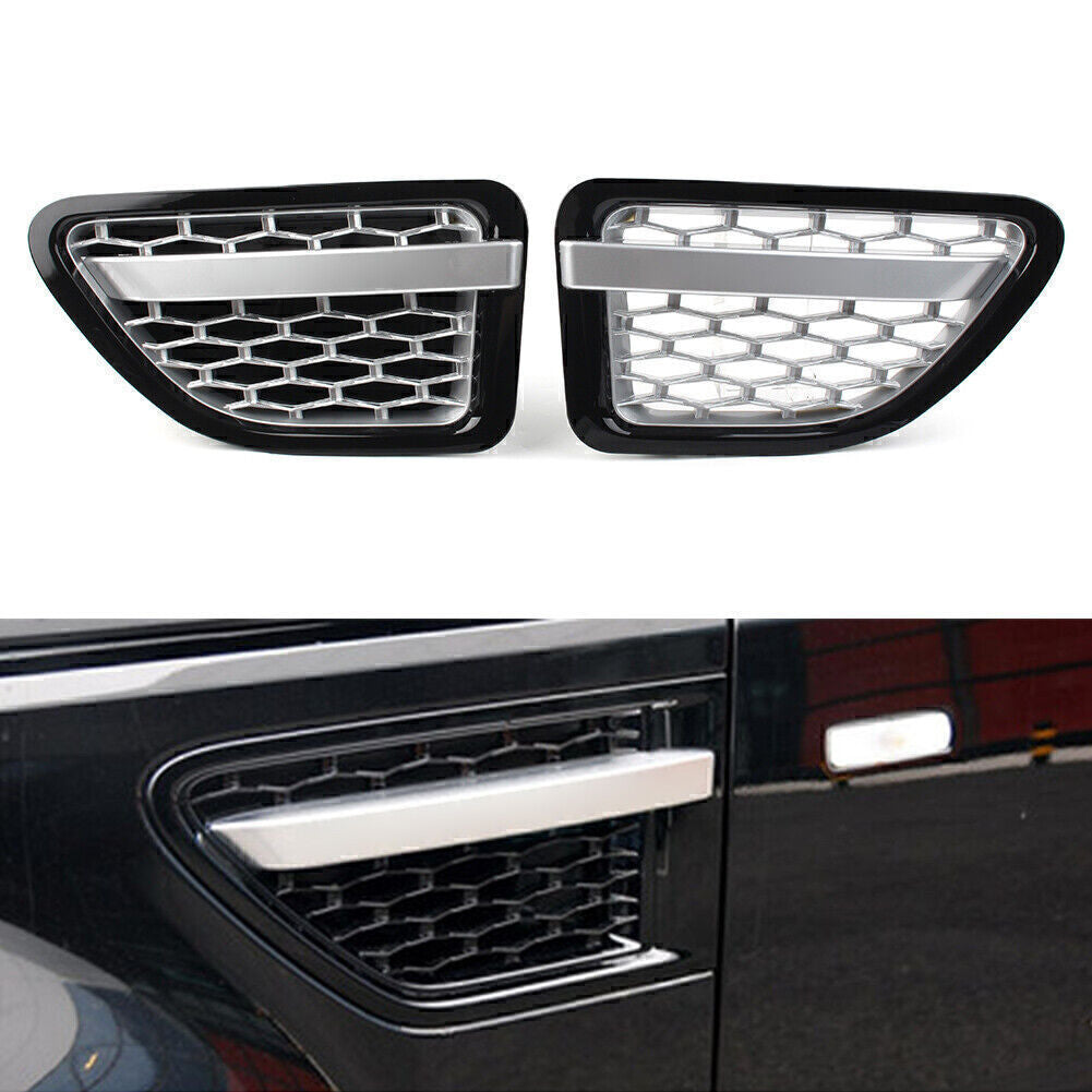 Front Fender Air Vent Grille Grill Fit for Land Rover for Range Rover Sport Black