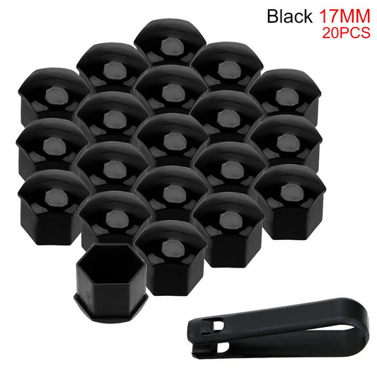 Car wheel nut cover, hub bolt protection cover, black bolt  for ford ,20 pieces