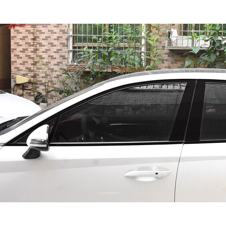 20x for Hyundai Sonata 2020-2023 Black Steel Window Sill Pillar Strip Cover Trim