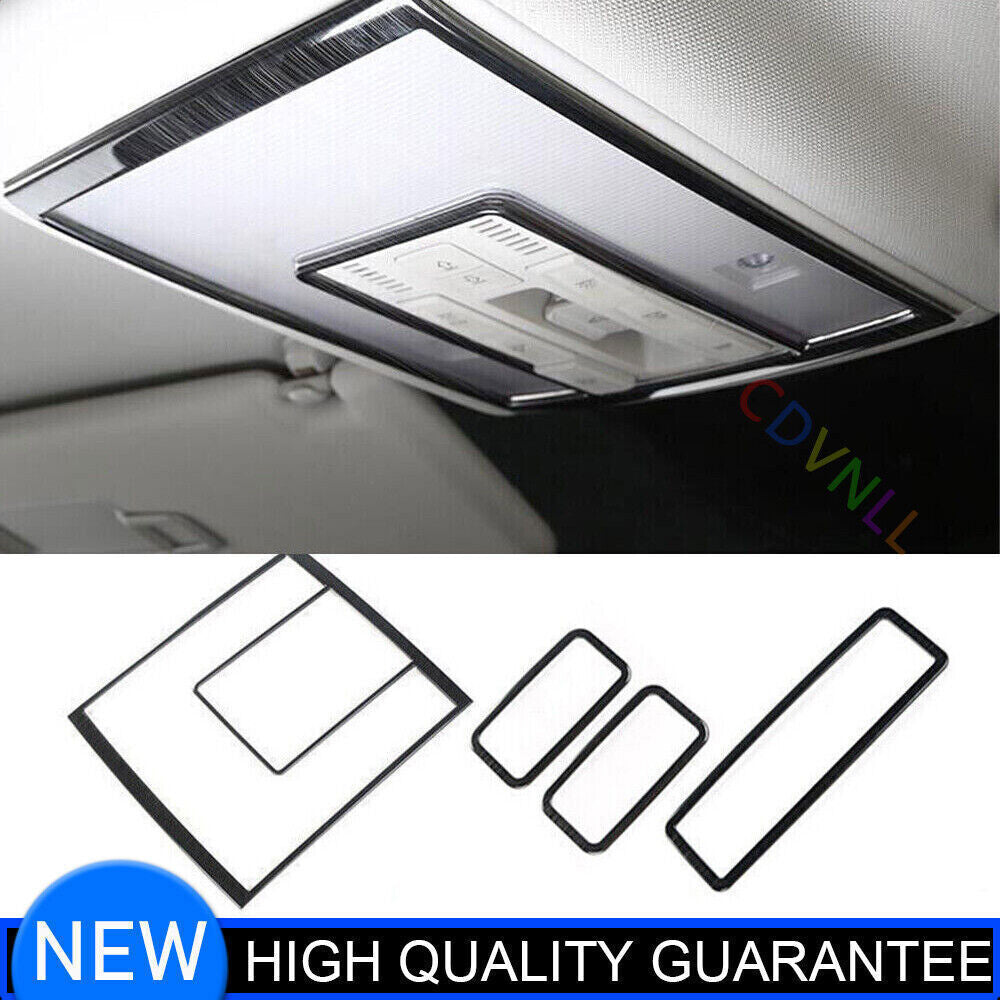for Volkswagen Atlas 2018-23 Steel Black Inner Front Reading Light Cover Trim 4X