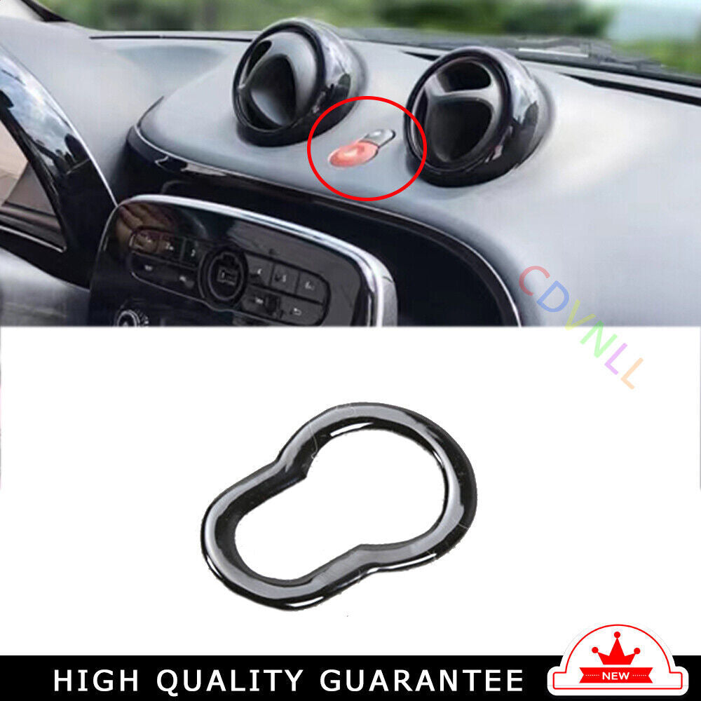 Mergency Light Switch Control Trim for Mercedes-Benz for SMART 15-2018 Bright Black