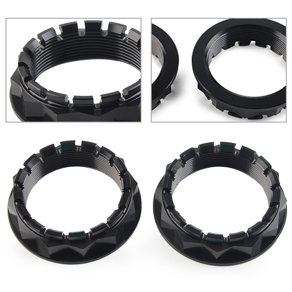 Rear Wheel Axle Nuts Fit for Ducati V4 1098 1198 1199 1299 Motorcycle Black 2pcs
