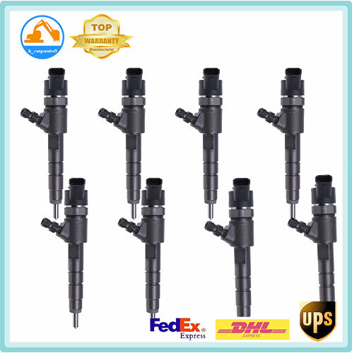 8PCS Fuel Injector 0445110463 129A00-53100 for Yanmar 3TNV88C 4TNV88C Engine