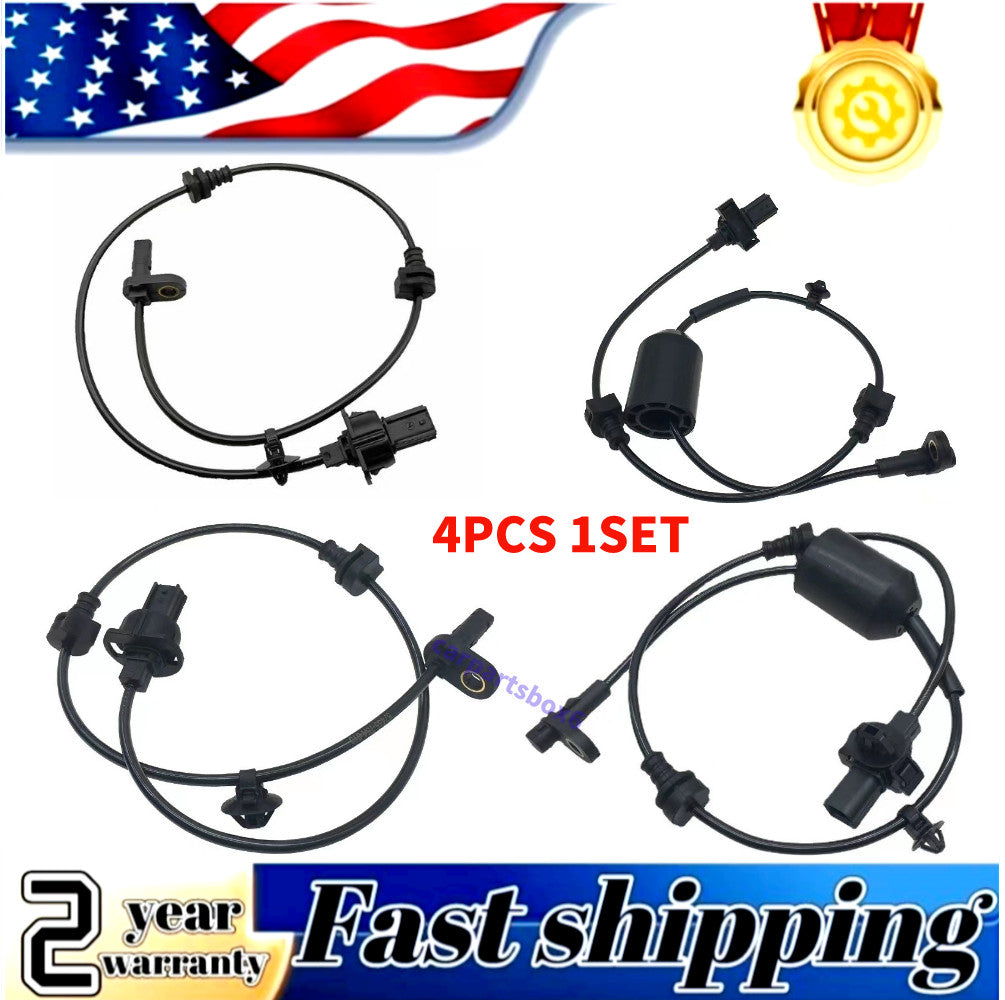 One set of ABS wheel speed sensors is compatible with for Honda City Fit 2015-2019 57450-T5A 57455-T5A