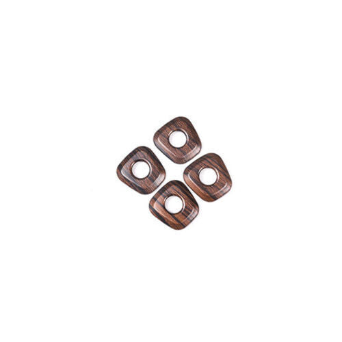 Fit for BMW X2 F39 2018-2021 4PCS Ring Trim Inner Door Bolt Lock Down Wood Grain