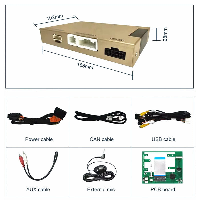 Car Wireless Carplay Android Auto Taurus Decoder box for 11-16 for Ford Sync2 System
