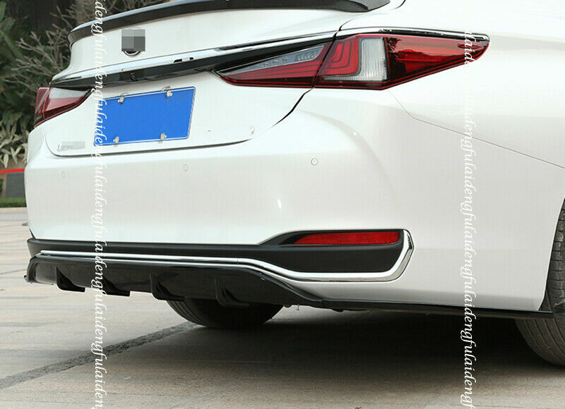 for Lexus ES350/300H 2019-2022 Black Rear Bumper Spoiler Lip Diffuser Guard Trim