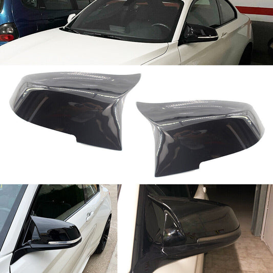 Gloss Black M Style Wing Side Mirror Cover Caps for BMW F30 F20 F21 F22 F32 F36