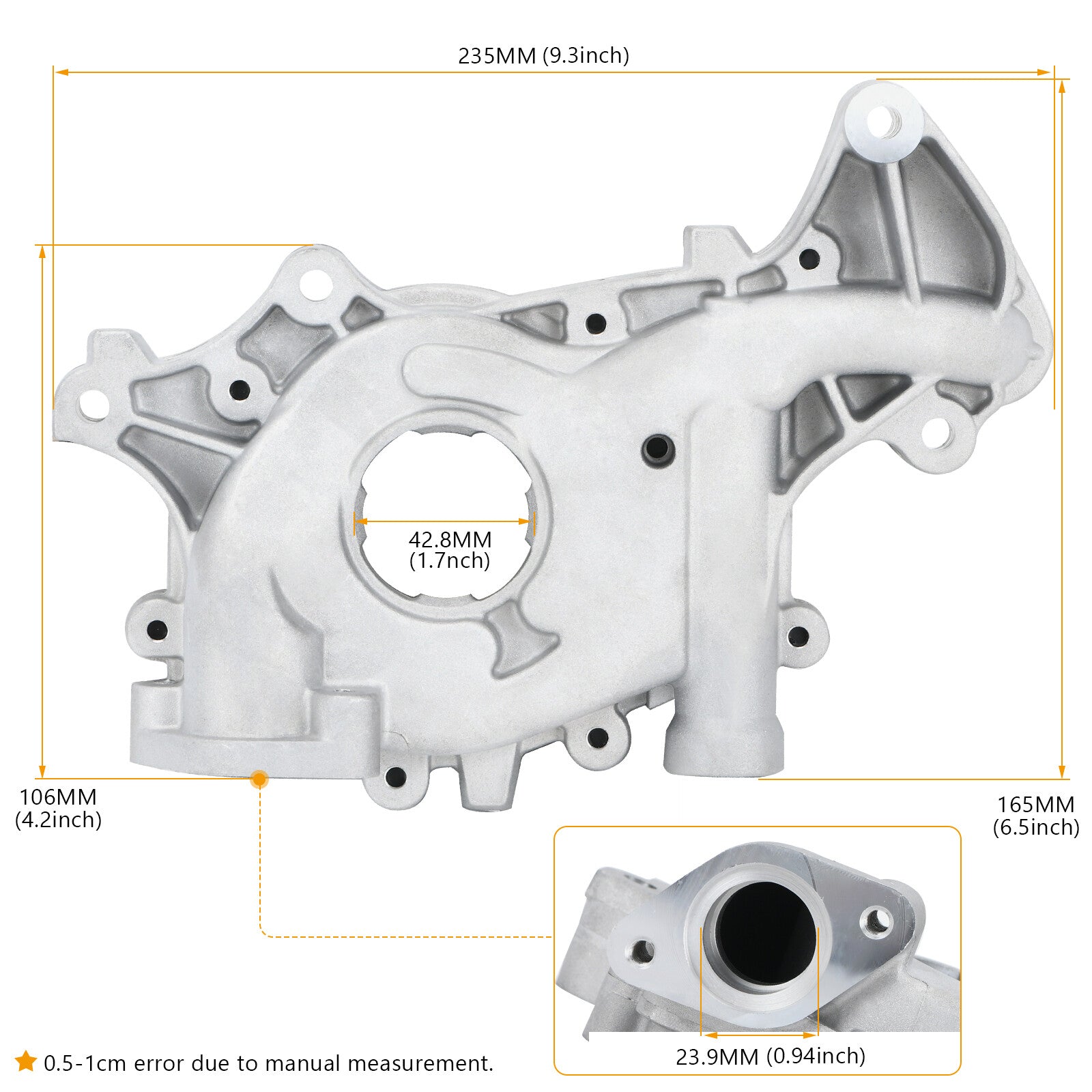 for Ford 3.5L 3.7L 2007-2020 Aluminum High Volume Engine Oil Pump M390HV
