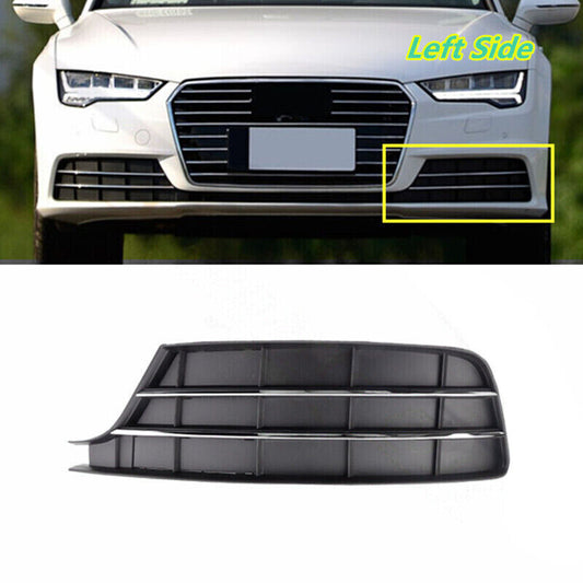 Left Front Bumper Fog Light Lower Grille Cover Bezel for Audi A7 2016-2018