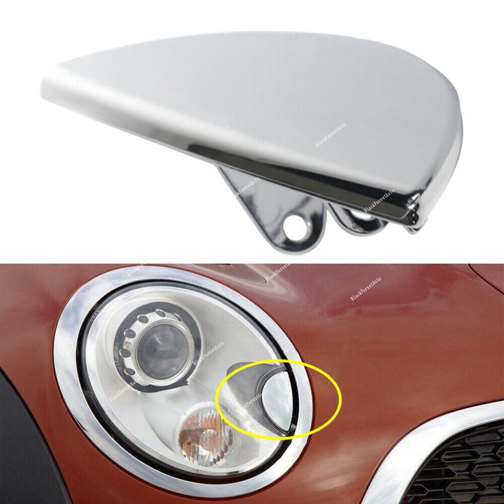RH Headlight Washer Cover Chrome for Mini R55 R56 R57 Driver Cooper 61672752560