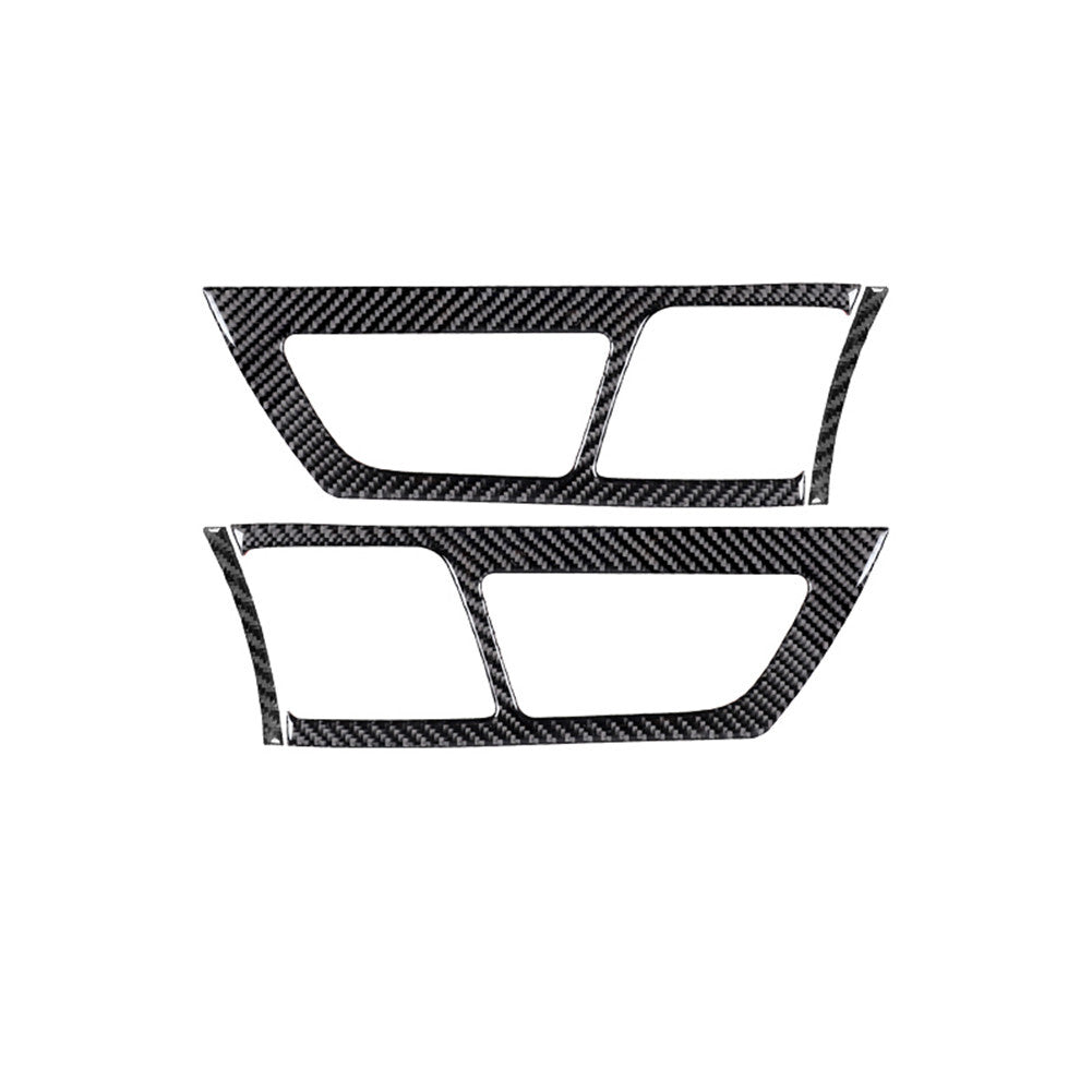 Front Door Handle Frame Trim Cover Panel Carbon Fiber for Jaguar XF 2009-2011