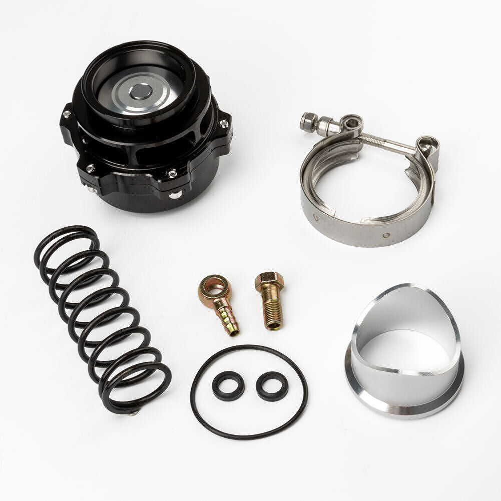 50mm Blow Off Valve BOV BV50 Series for TIAL Q V-Band Flange BLACK 6 PSI Spring