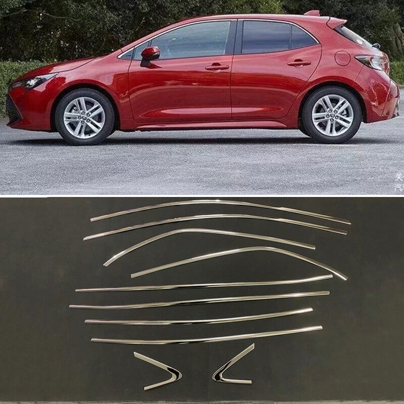 for Toyota for Corolla Hatchback 2019-22 Silver Window Sill Trim Molding Cover trim