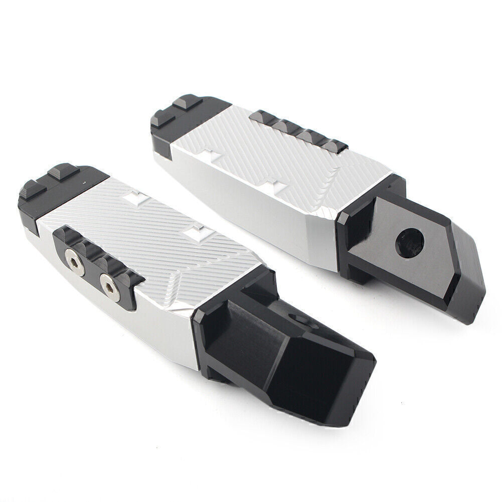 Rear Passenger Foot Pegs Pedal Pads Fit for Honda CBR600RR F5 CBR600 F4/F4I Silver