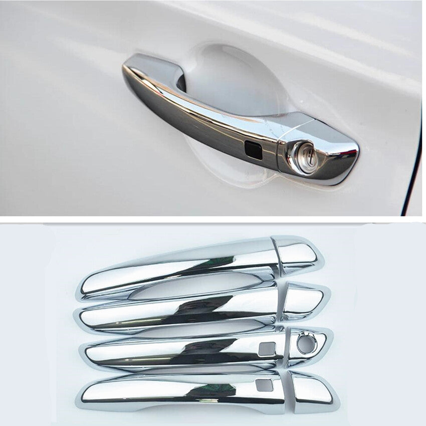 FOR 2017-2020 for HYUNDAI for Elantra ABS Chrome Side Door Handle Cover Trim for Smart hole