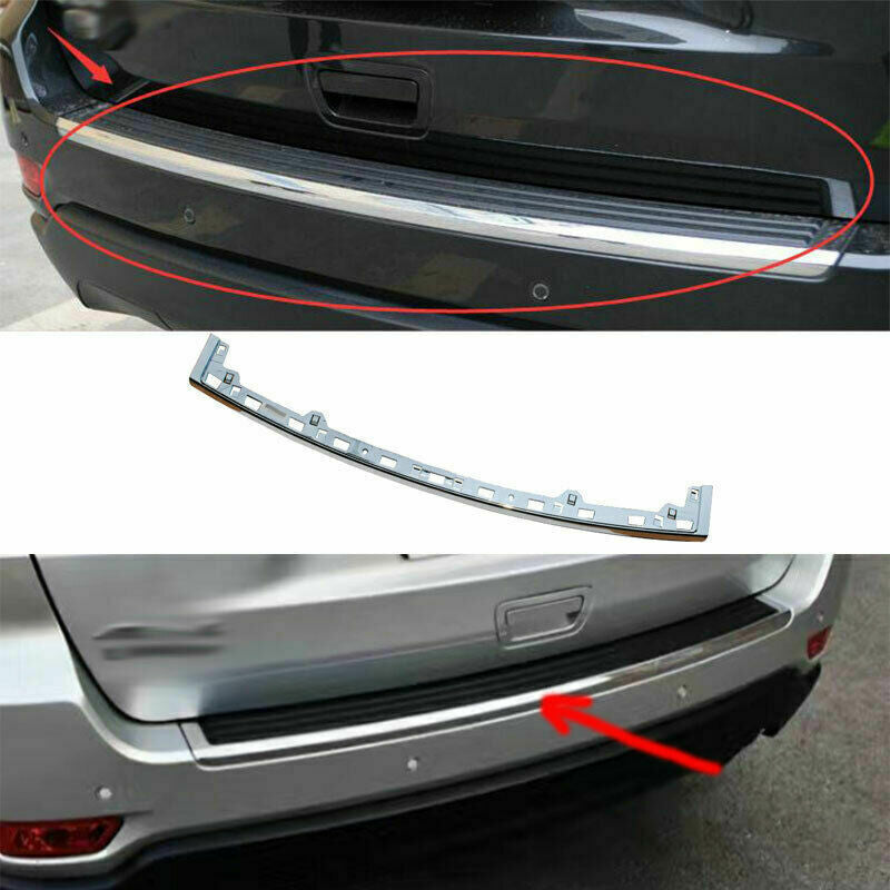 for Jeep Grand Cherokee 2011-2020 Chrome Car Rear Bumper Face Bar Step Pad Trim