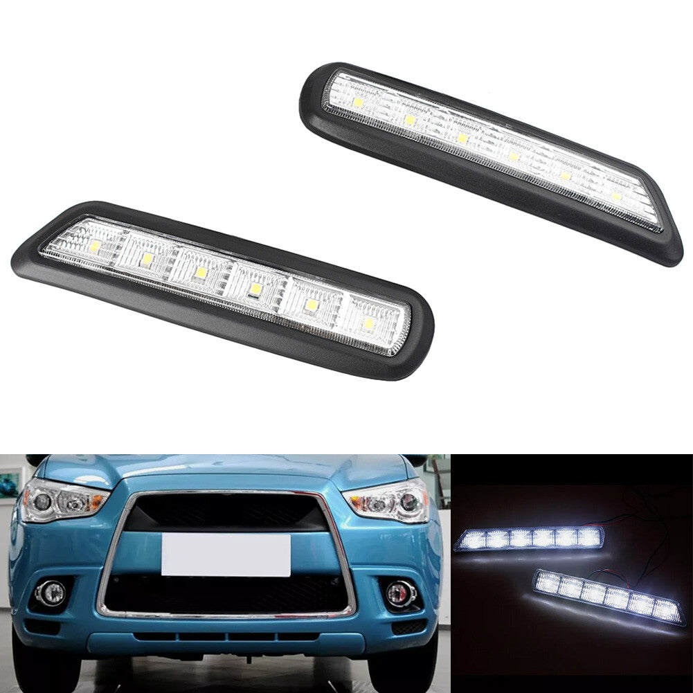 LED Daytime Running Lights Lamps for Mitsubishi ASX Outlander Sport 2010-2012