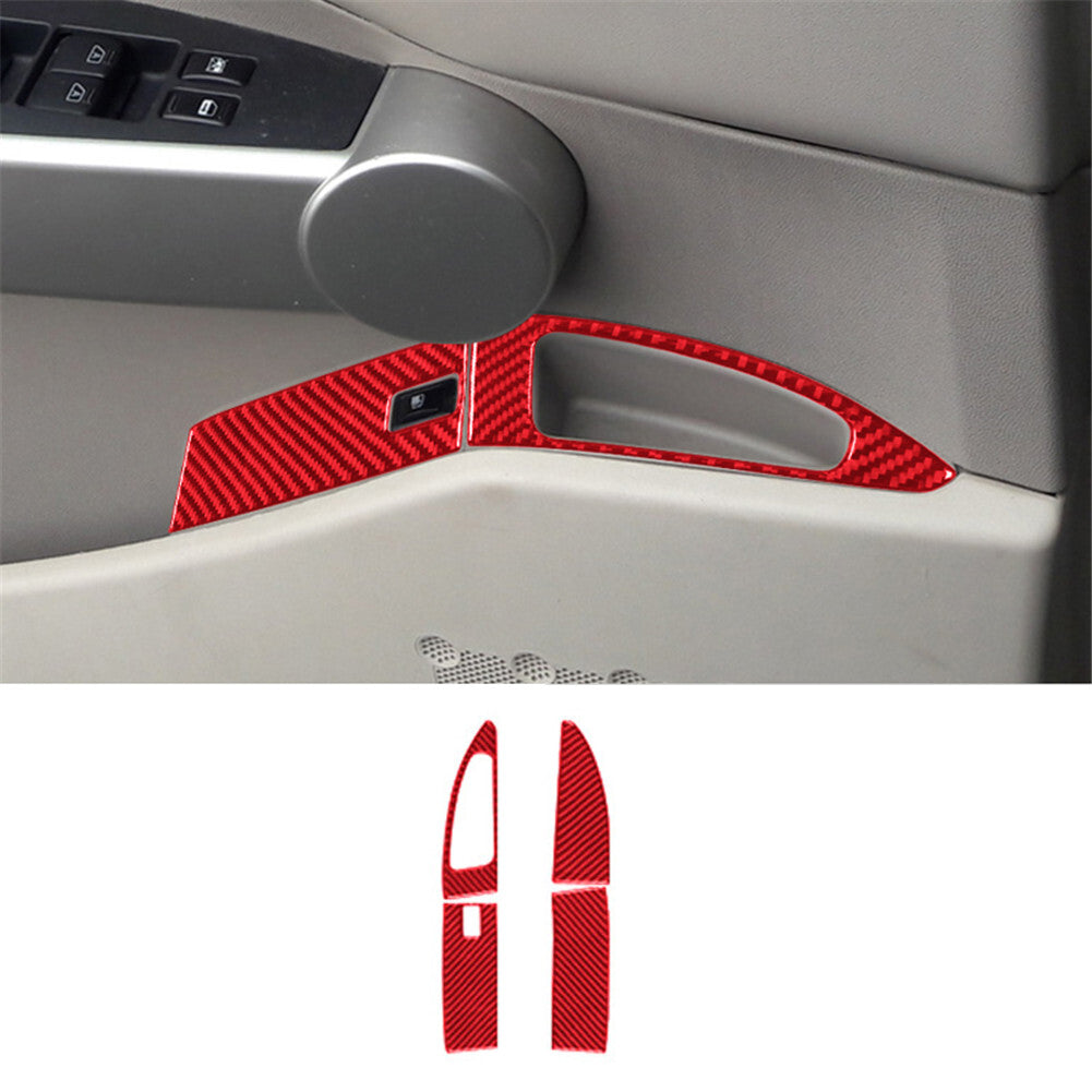 Red Fuel Tank Cap Switch Button Trim Cover for Nissan Quest 2004-2006 Type A