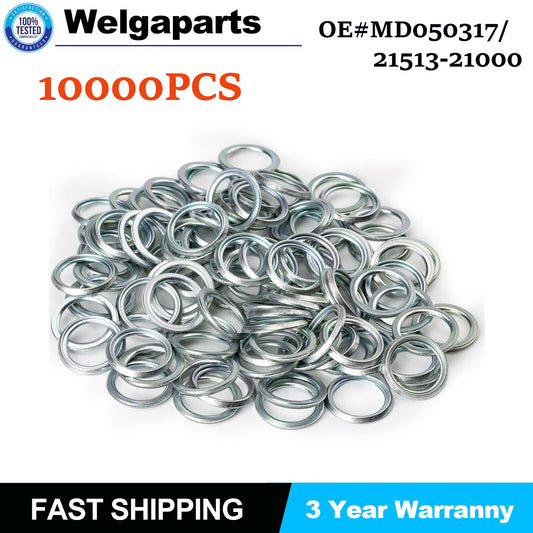 10000Pcs Crushable Oil Drain Plug Gasket MD050317 21513-21000 for Mitsubishi New