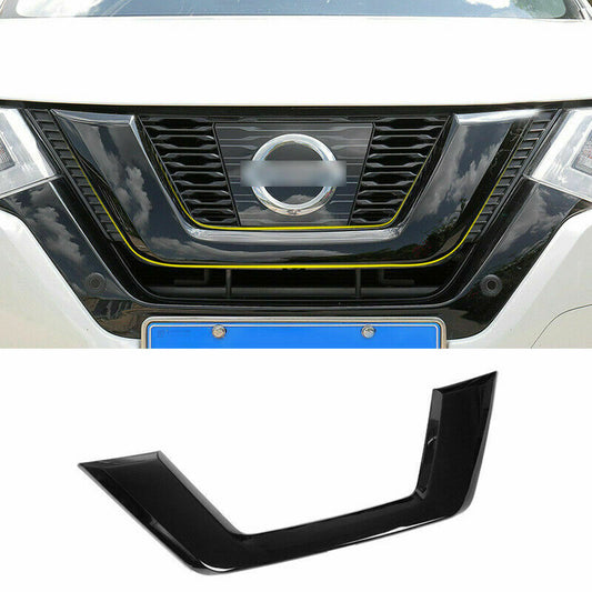 for Nissan Rogue 2017-2020 Glossy Black Replace Front Grille U Type Cover Trim