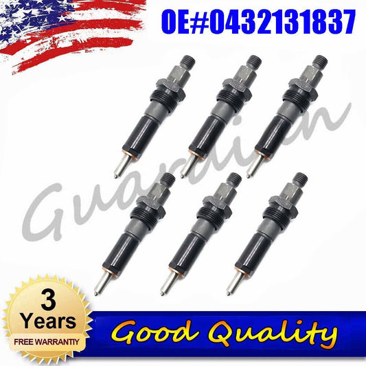 0432131837 6X Fuel Injectors For First Gen for Dodge 5.9L 1989 -1993 90 91
