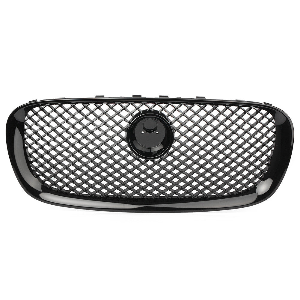 1X Car Front Bumper Grille Grill ABS Fit for Jaguar XF 2008-2011 10 All Black