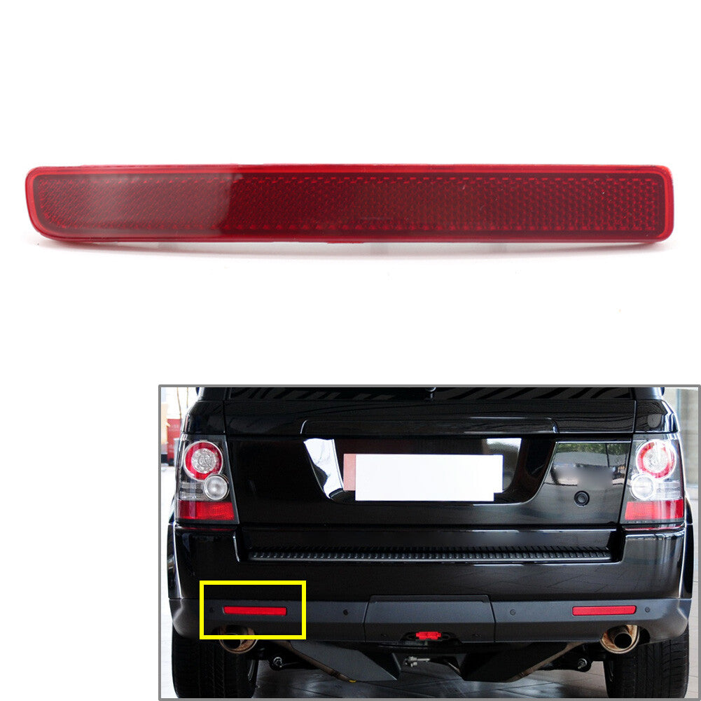 Rear Bumper Reflector Red Lens Warning Strip Left for Land Rover Discovery 3 4