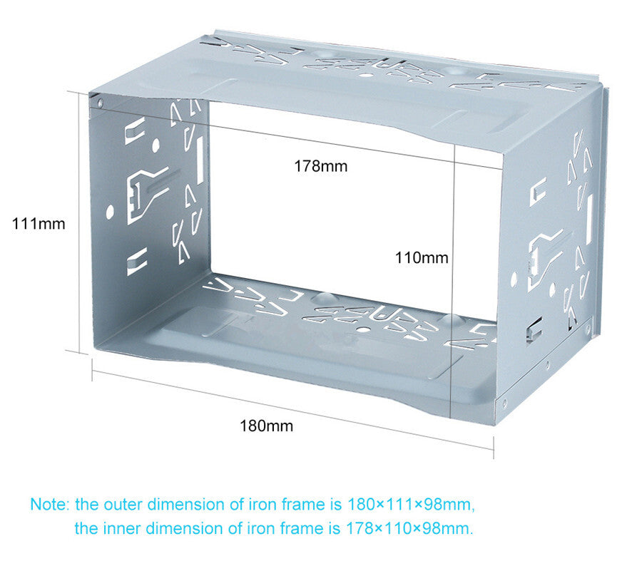 2 Din Car DVD Stereo Radio Fascia Panel Player Mounting Frame Install Dash Bezel