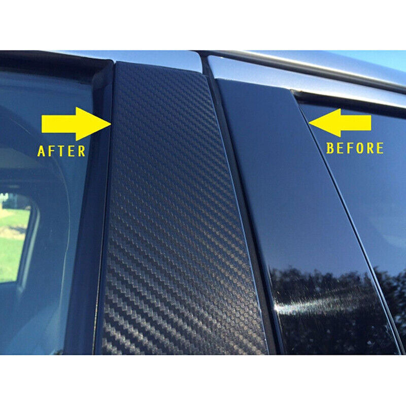 for Infiniti G35 G37 02-2013 Carbon Fiber Pillar Posts Door Window Molding Strip