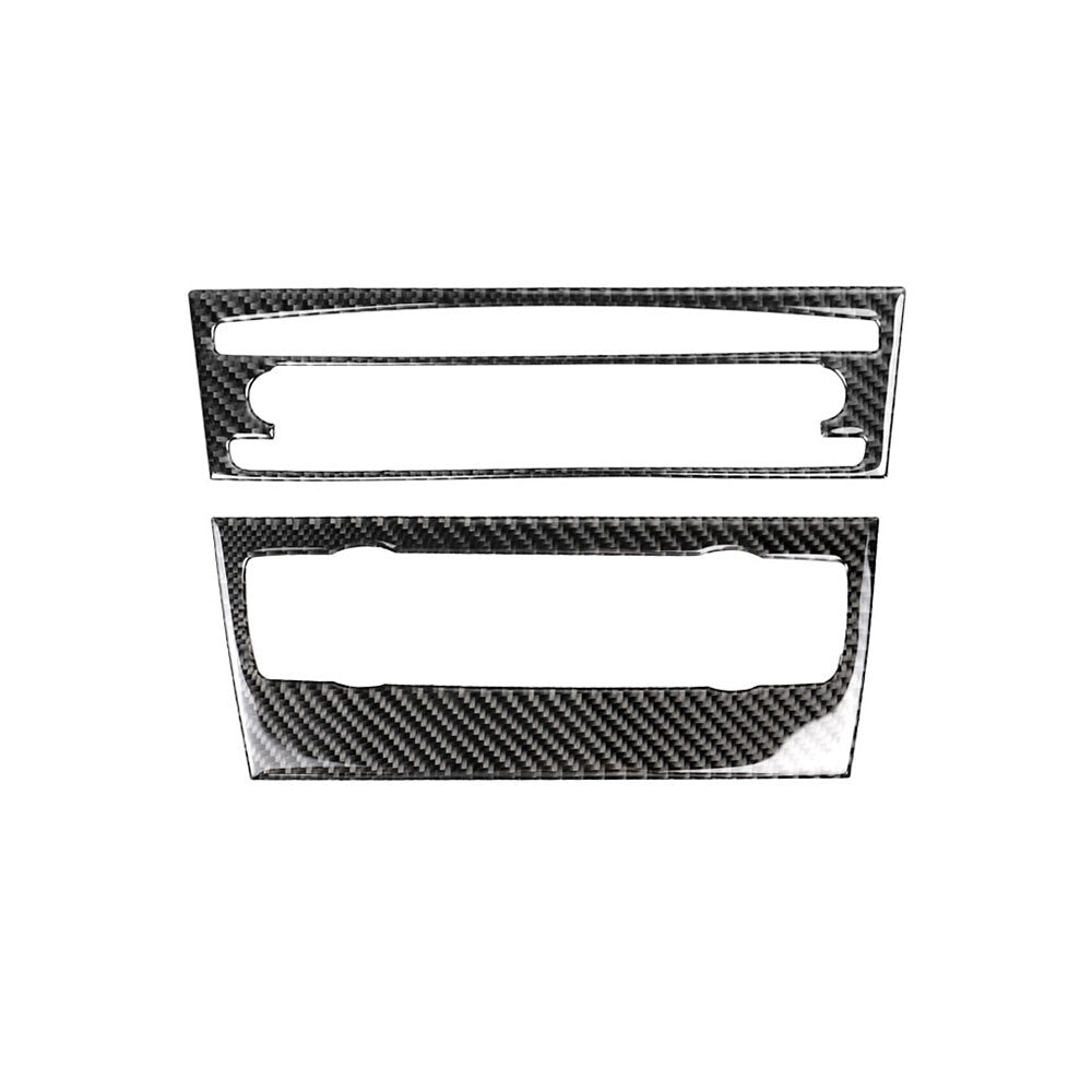 Carbon Fiber Air Conditioning CD Control Panel Decor Trim for BMW E90 2006-2011