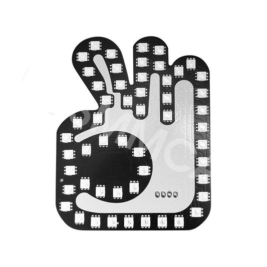RGB Funny Finger Gesture Light Remote USB LED Car Back Window Sign Hand Light